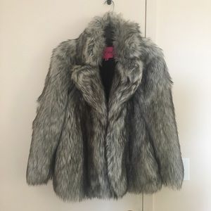 Betsey Johnson Faux Fur